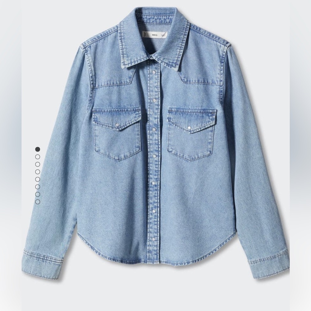 Mango Western-inspired denim shirt - size 6